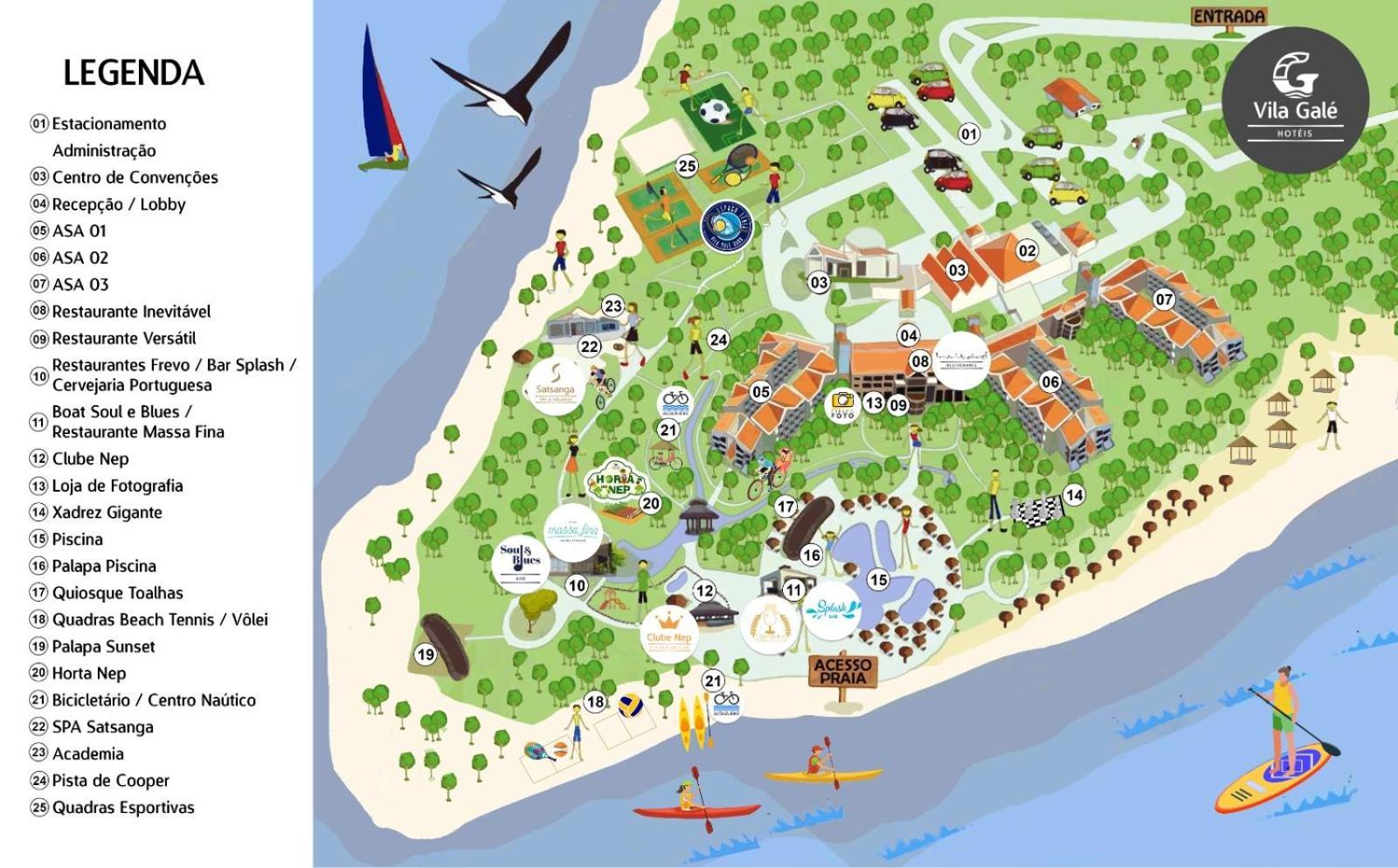Vila Gale Cabo Cabo de Santo Agostinho Εξωτερικό φωτογραφία Map of the island